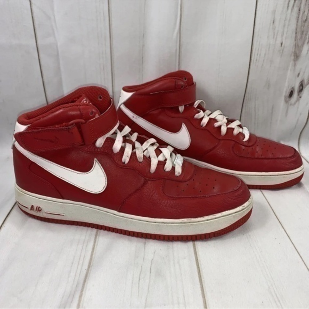 Nike Air Force 1 ‘82 High US Men's 11 Gym Red  2011